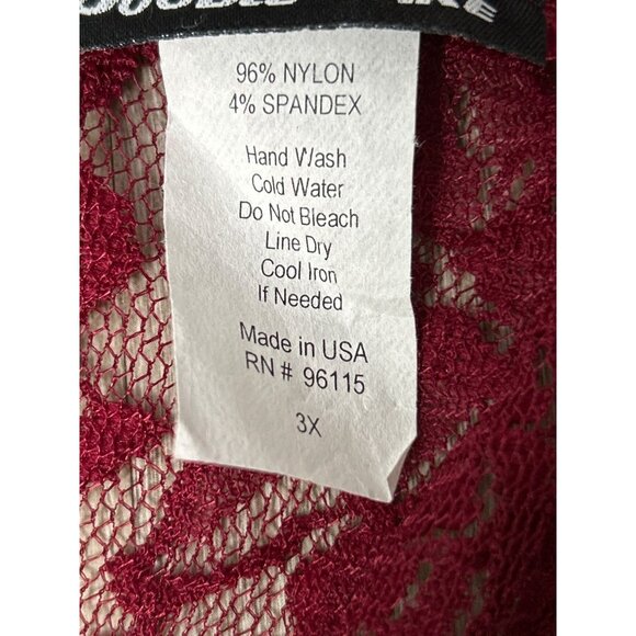 2/$30 Double Take Cardigan duster Womens Oversize Lace Open Front Topper size 3X - Picture 8 of 8